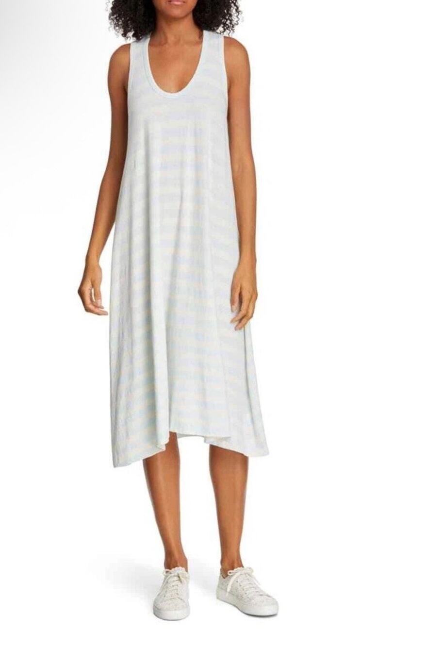 The GREAT. Striped Lightweight Swing Tank Dress Coastal Minimalist Size 2 Medium